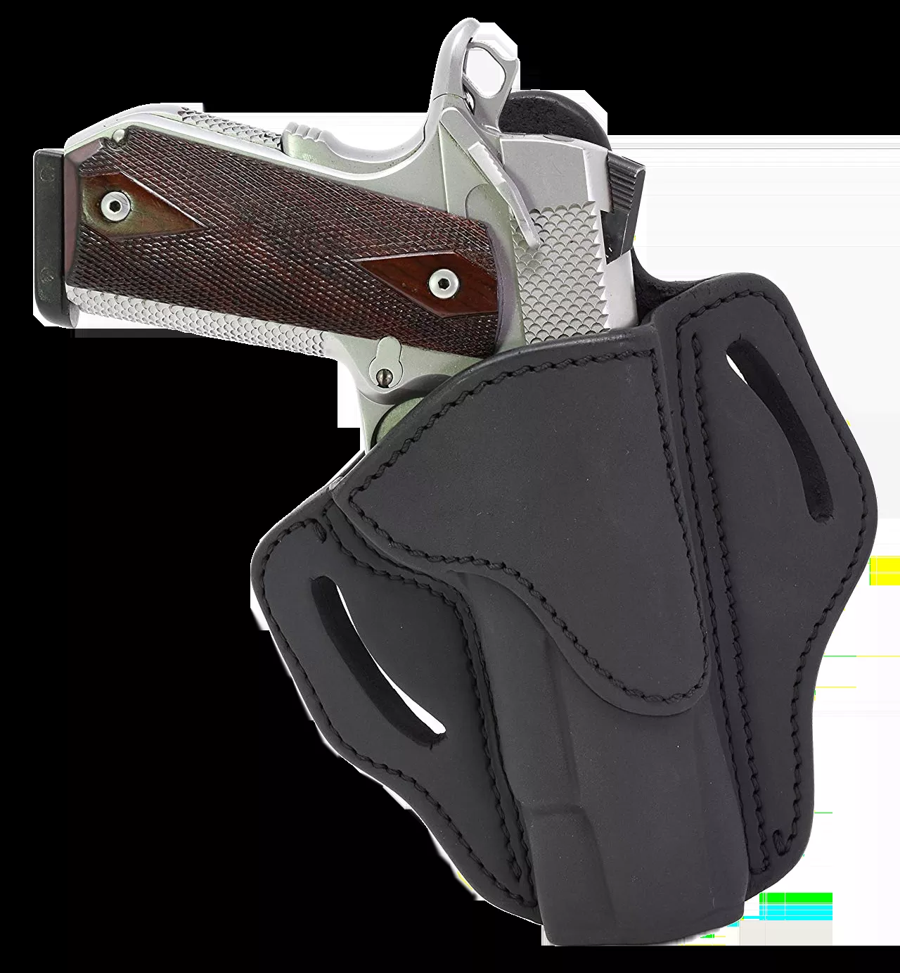 1791 Gunleather BH1 OWB Black Leather Fits 1911 4″-5″ Pistol Belt Clip Mount RH