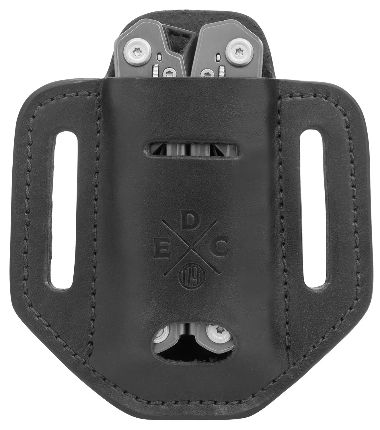 1791 Gunleather EDC Heavy Duty Easy Slide Solo OWB Black Leather Belt Slide RH/LH