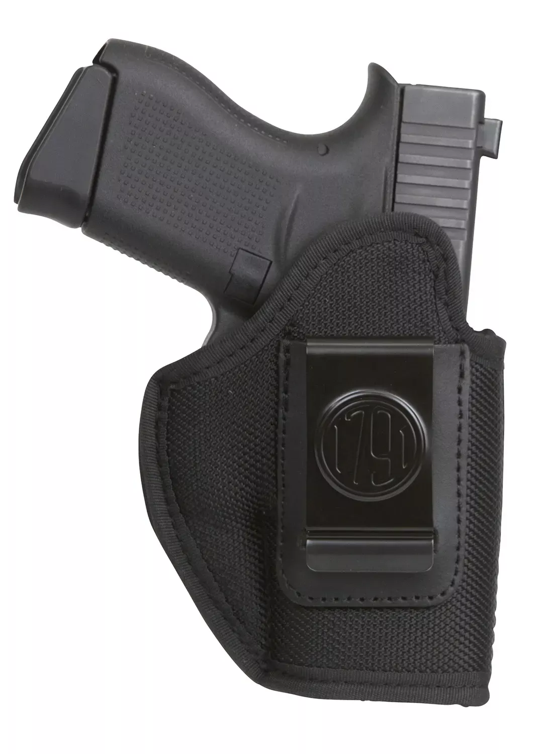 1791 Gunleather Premium Nylon IWB Size 03 Black Ballistic Nylon Clip-On LH