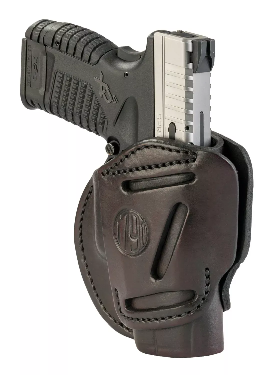 1791 Gunleather3 Way OWB Signature Brown Leather Fits Springfield XDs/Taurus G2c Ambidextrous Hand