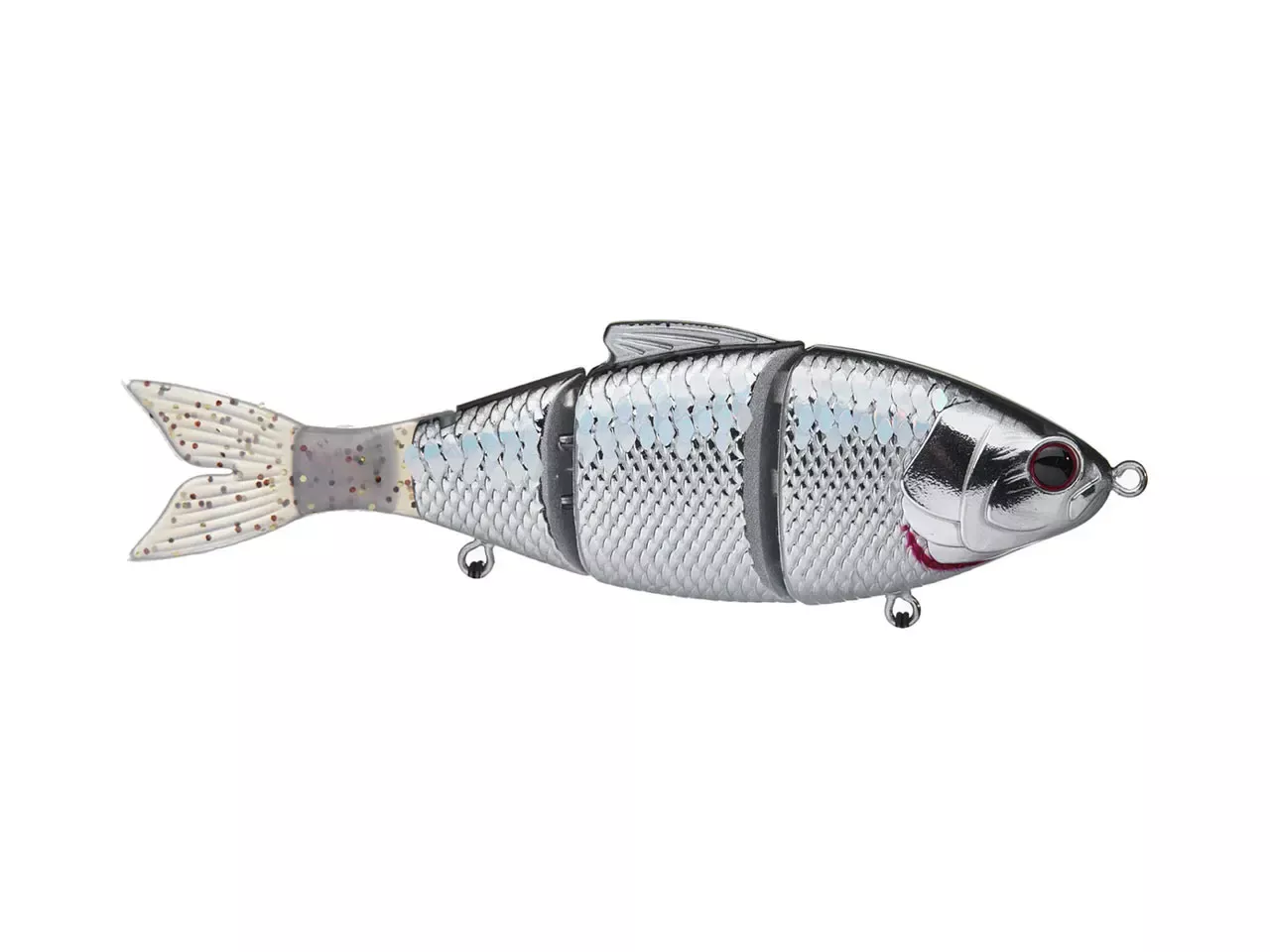 6th Sense Trace Slow Sink Swimbait – 5″ Chrome Black Back