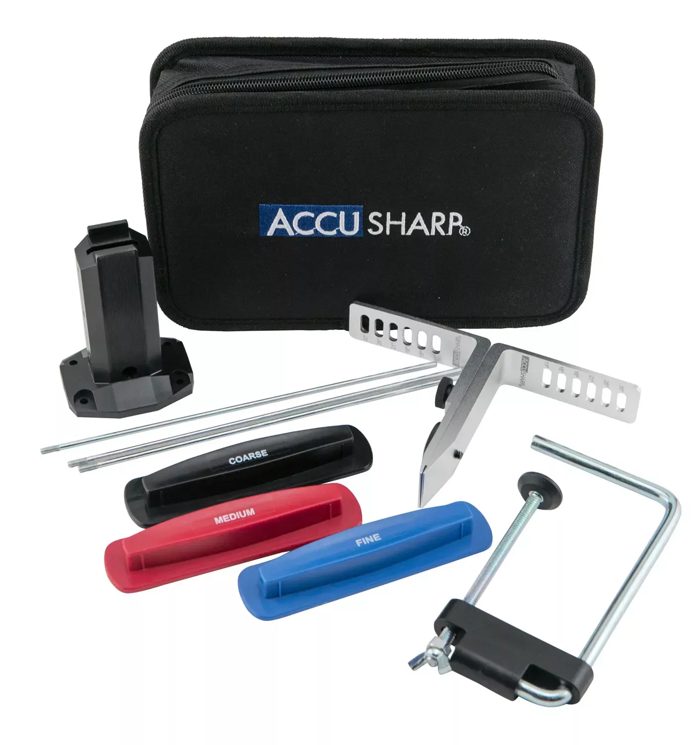 AccuSharp 3-Stone Precision Set Coarse/Medium/Fine Diamond, Alumina, Ceramic Sharpener Multi Color