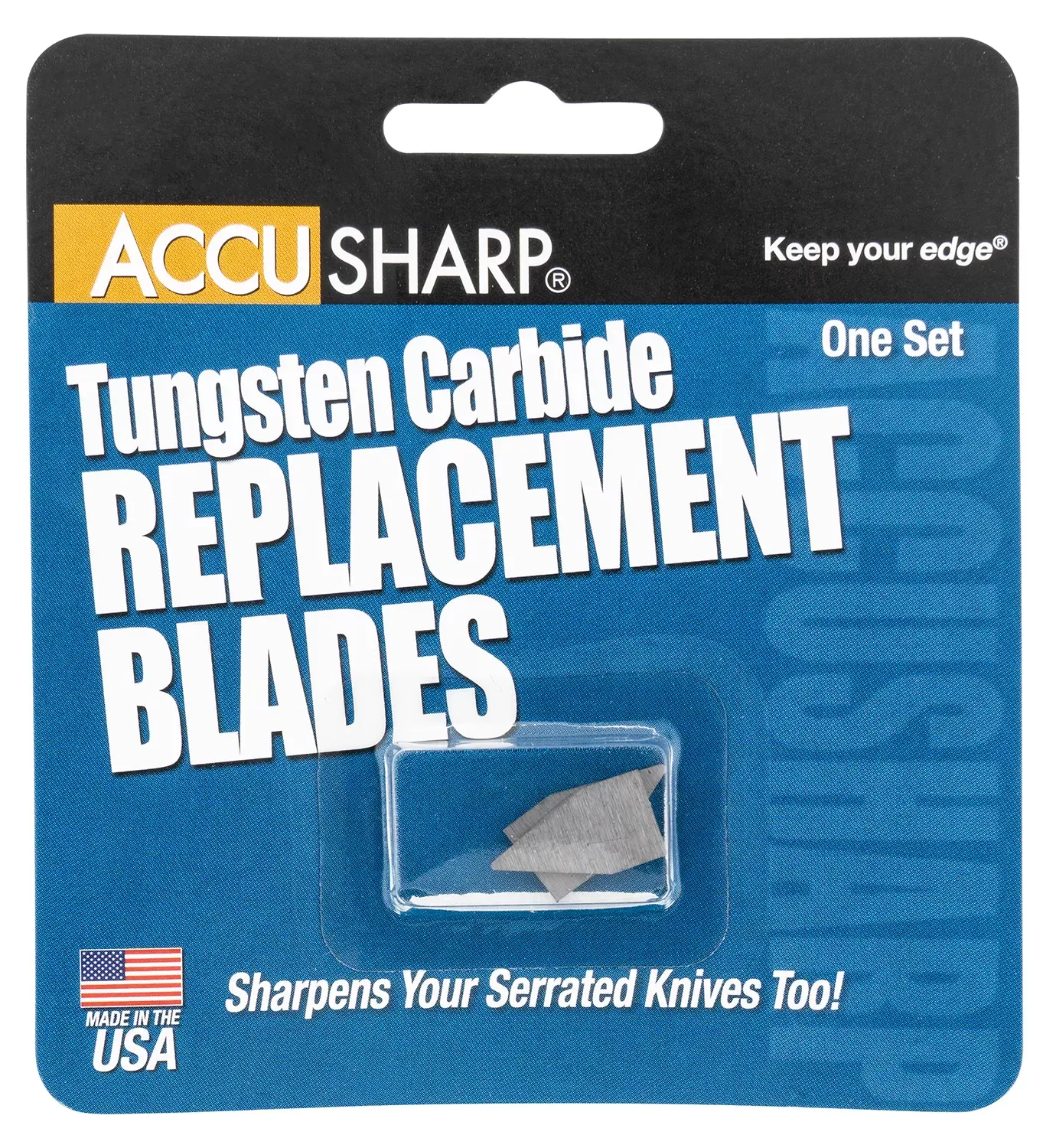 AccuSharp Replacement Sharpening Blades Tungsten Carbide Blade Gray 2 Blades