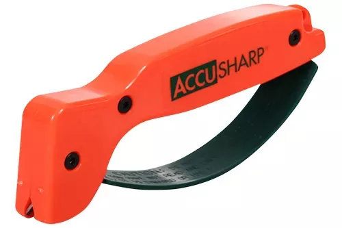 AccuSharp Sharpener Hand Held Tungsten Carbide Sharpener Orange