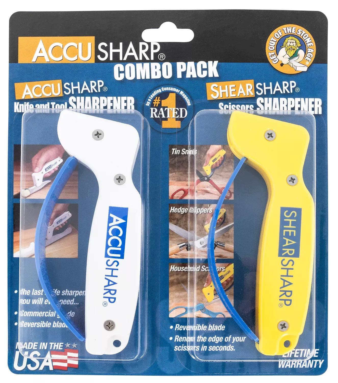 AccuSharp ShearSharp Combo Diamond Tungsten Carbide Sharpener Combo