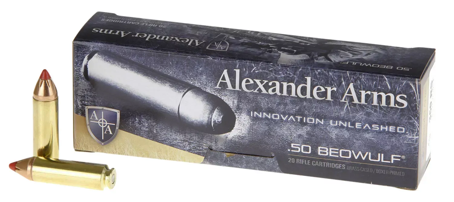 Alexander Arms FTX 50 Beowulf 300 Gr. Hornady FTX 20/Box