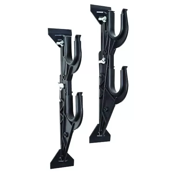 Allen Company Adjustable Plastic Gun/Tool Rack for Autos Black