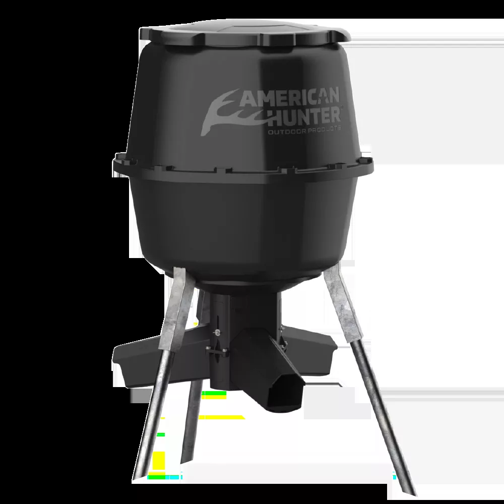 American Hunter Gravity Feeder w/Nesting Hopper 30 Gallon Capacity Black