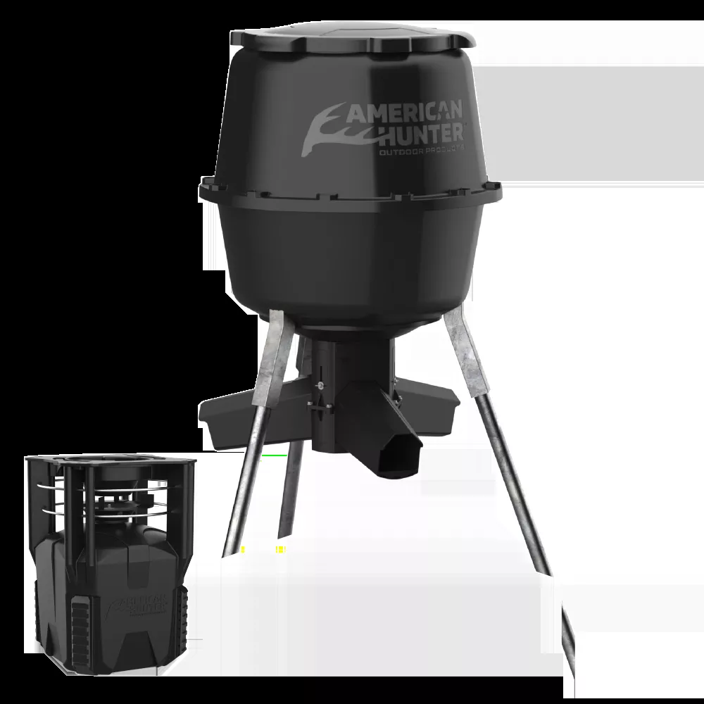 American Hunter XD-Pro w/Nesting Hopper 16 Programs 1-60 Seconds Duration 30 Gallon Capacity Black