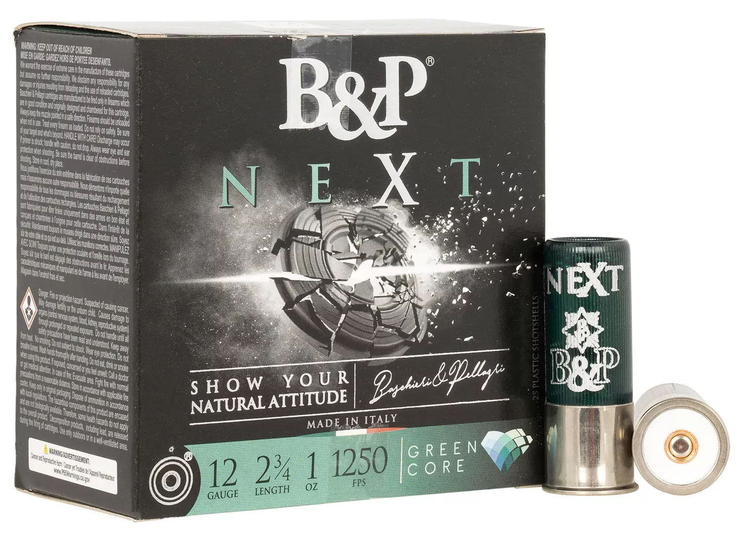 B&P NEXT 12 GA 2.75" 1oz. 7.5 Shot 25/Box