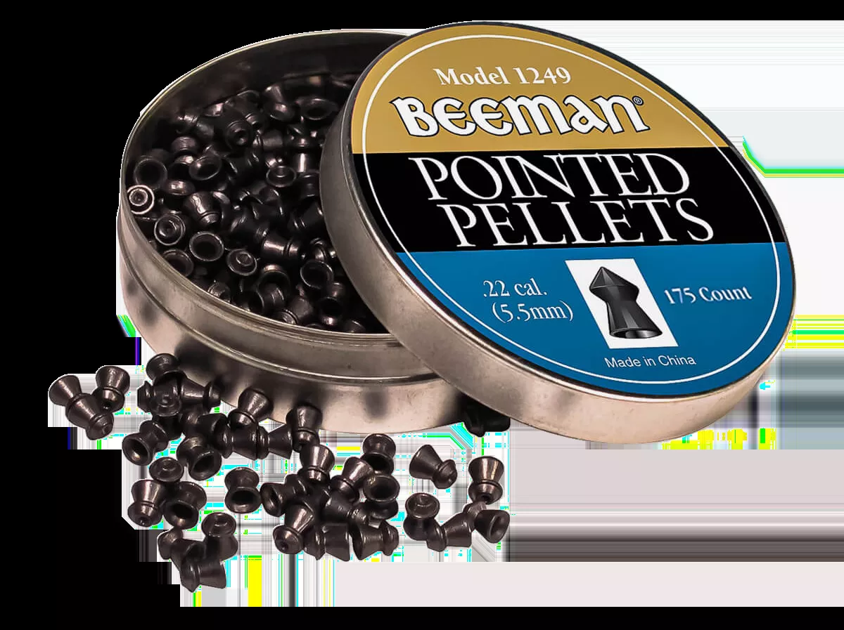 Beeman 1249 Pointed 22 Pellet Lead 175 Per Tin