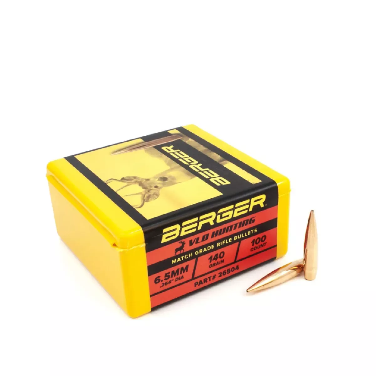Berger Hunting Bullet 6.5mm 140 Gr VLD 100/Box