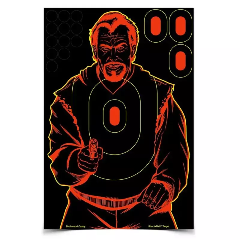 Birchwood Casey Shoot-N-C Bad Guy Targets 12" x18"