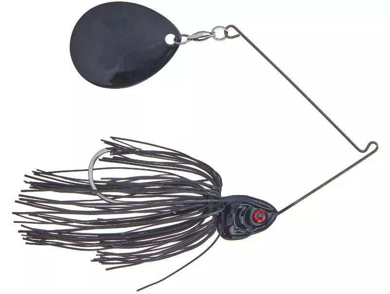 Booyah Covert Night Time Spinnerbait – 1/2 oz. Black
