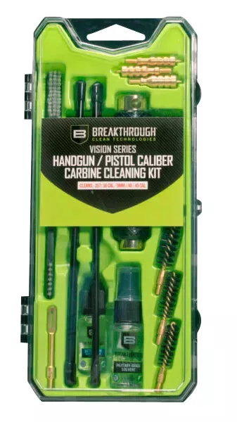 Breakthrough Clean Vision Series Cleaning Kit 9mm-.45cal Pistol