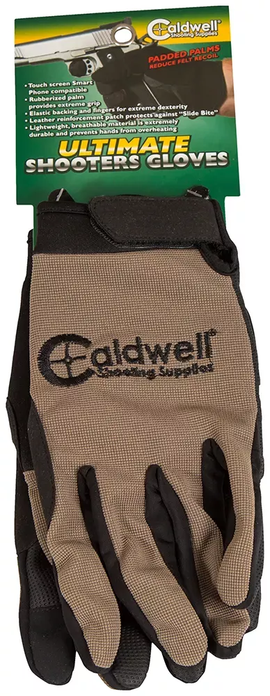 Caldwell Ultimate Shooting Gloves Tan Small/Med