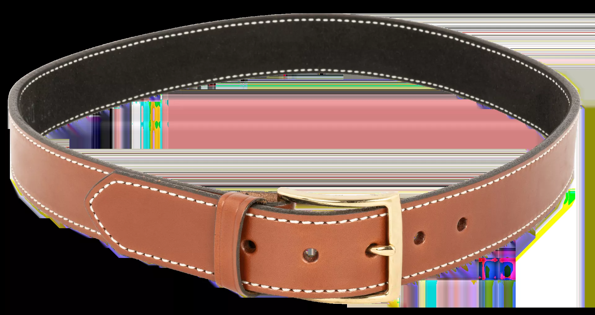 DeSantis Gunhide Plain Lined Tan Leather Belt Size 40″