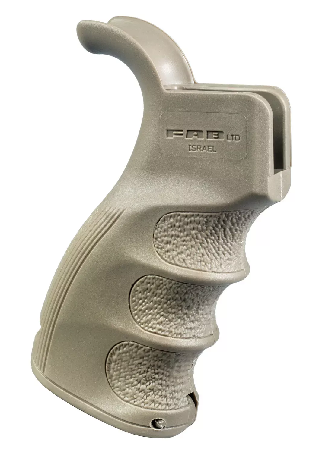 FAB Defense AG-43 Tactical Ergonomic Pistol Grip Polymer With Flat Dark Earth Finish & Finger Grooves for AR-15, M16, M4