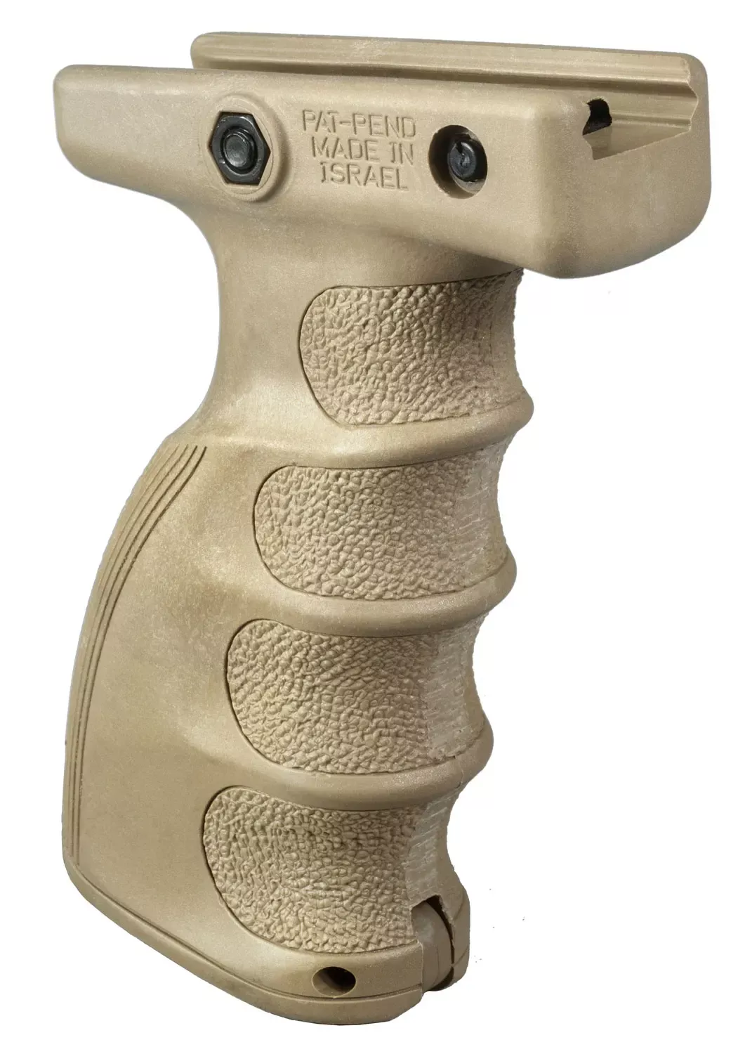 FAB Defense AG-44S QR Ergonomic Foregrip Polymer With Flat Dark Earth Finish & Finger Grooves for Picatinny Rail