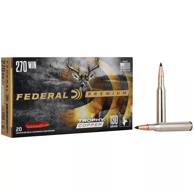 Federal Trophy Copper 270 Win 130 Gr. 20/Box