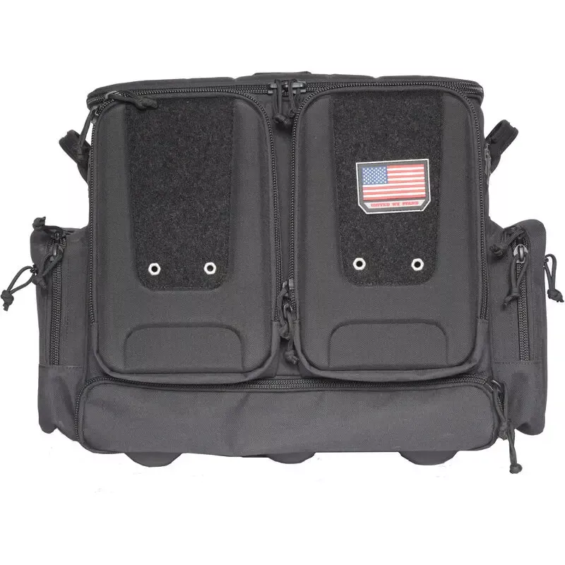 G. Outdoors Tactical Rolling Black Range Bag