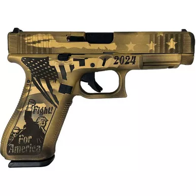 Glock 47 MOS, 9MM, 4.49″ Barrel, 17 Rds, Distressed Gold/FDE