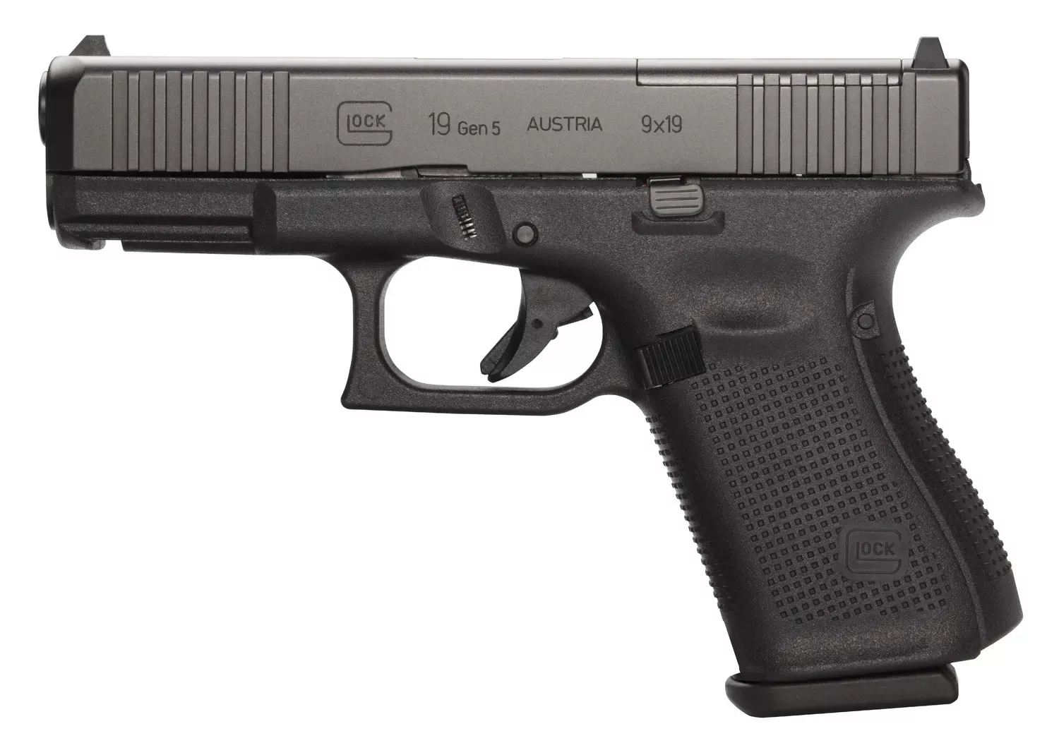 GlockG19 Gen5 Compact MOS 9mm Luger 4.02" 10+1