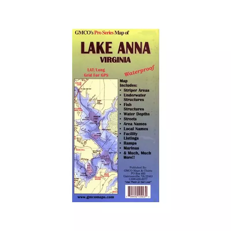 GMCO Lake Anna Pro Series Map