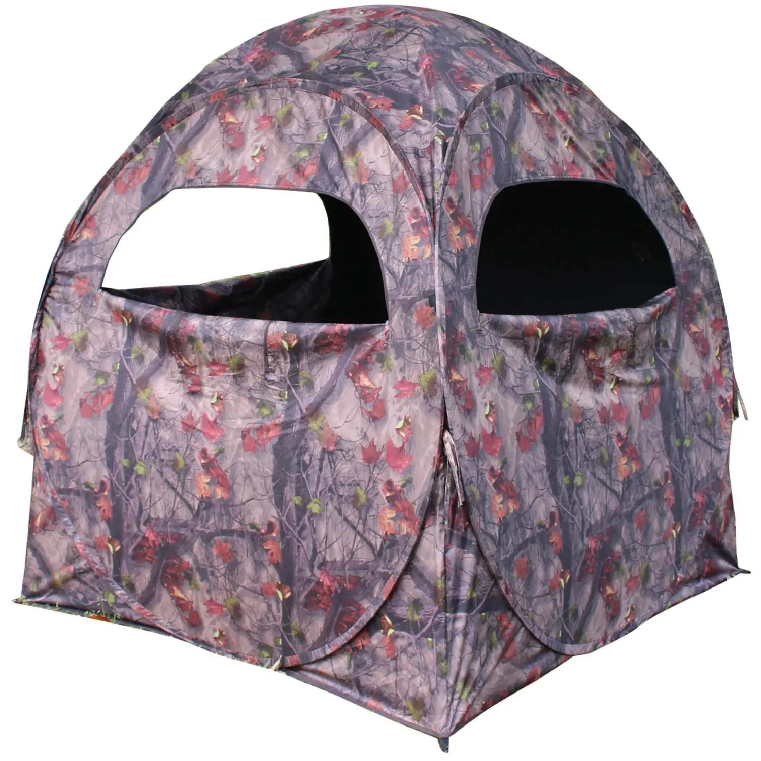 HME Spring Steel 75 Ground Blind Camo Polyester 58″ x 58″ x 57″