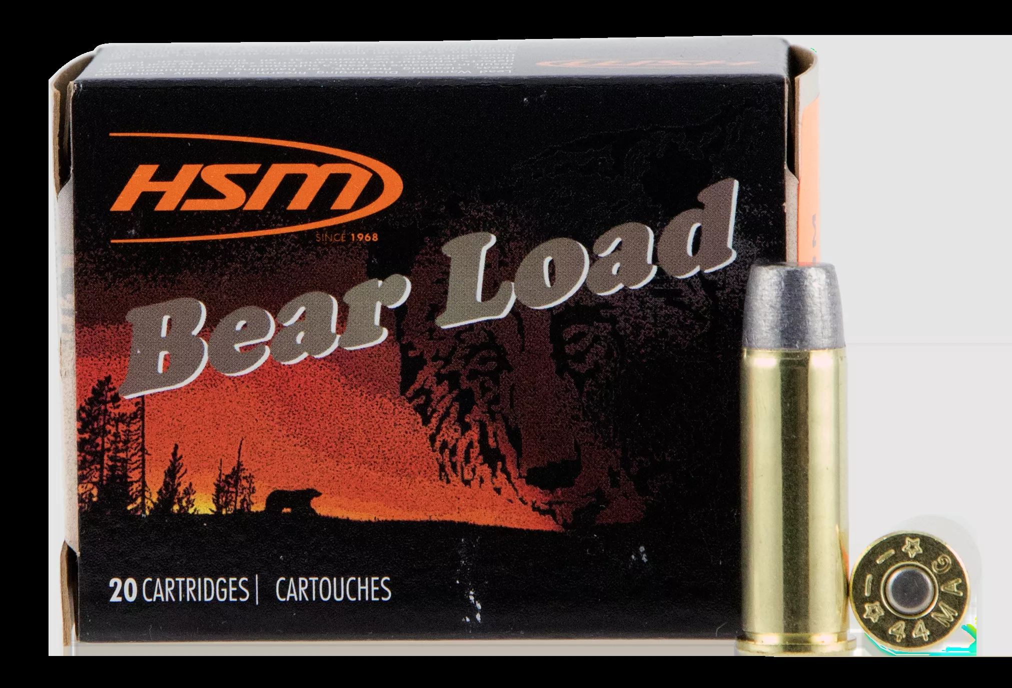 HSM Bear Load44 Rem Mag 305 gr Wide Flat Nose (WFN) 20 Bx/ 20 Cs