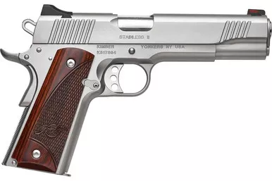 Kimber Stainless II, .45 ACP, 5.00" Barrel, 7 Rds, Satin Silver