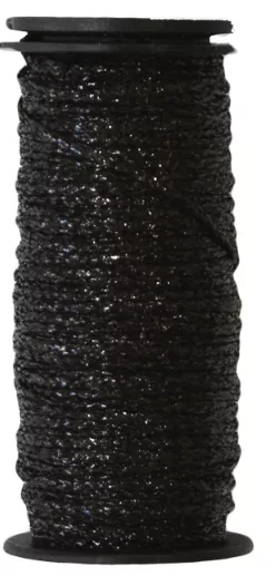 Kreinik Black Hi Lustre Medium Fly Tying Tube MT005HL