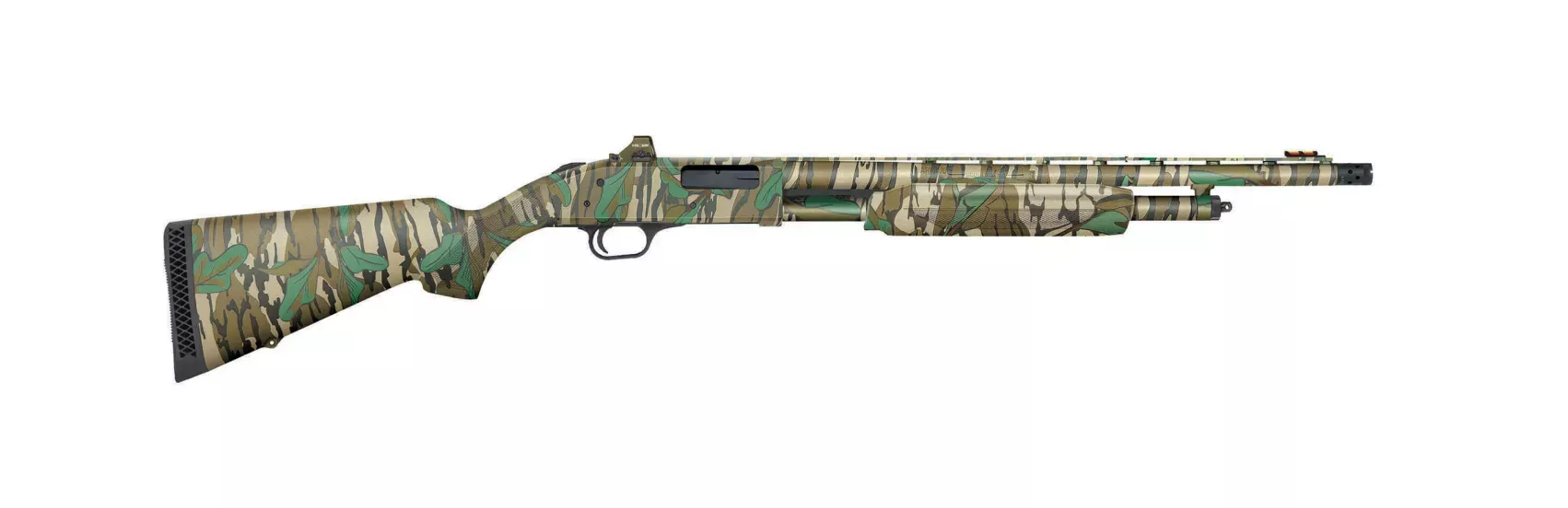 Mossberg 500 Turkey 20 GA Shotgun 20" 3" Mossy Oak Greenleaf Holosun Micro Dot Combo 54342