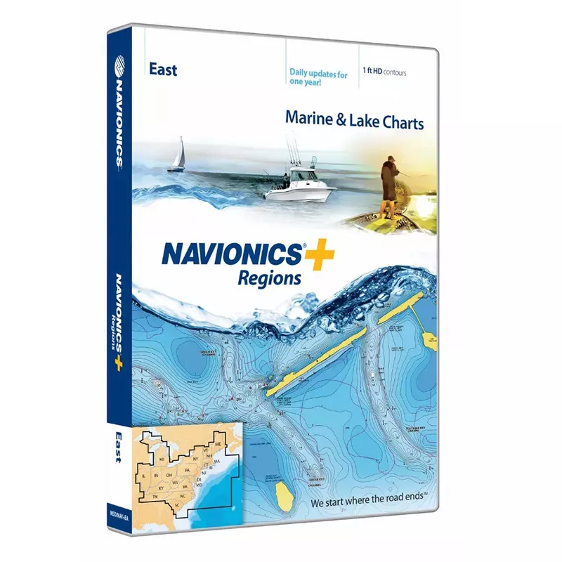 Navionics+ Regions East Chart Preloaded MicroSD