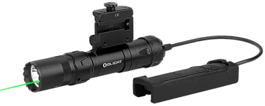 Olight Odin GL Mini, 200/500/1,000 Lumens, Green Laser, Black Anodized