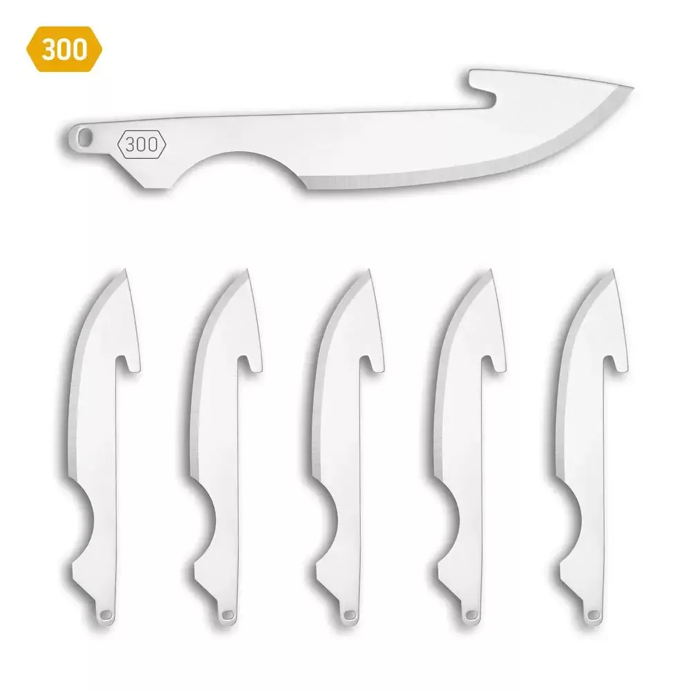 Outdoor Edge 300 3in Caping Blade Replacement Knife Blade 6 Pack Stainless RRP30-6