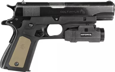 Recover Tactical CC3P0102 Frame GripBlack Polymer Frame with Interchangeable Black & Tan Panels for Standard Frame 1911
