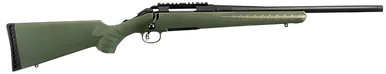 Ruger 6974 American PredatorFull Size 308 Win 4+1 18" Matte Black Threaded Barrel, Matte Black Steel Receiver w/Picatinny Rail, Moss Green Fixed Synthetic Stock