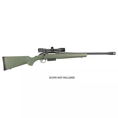Ruger American Ranch, 450 BUSHMASTER, 18.00" Barrel, 3 Rds, Green