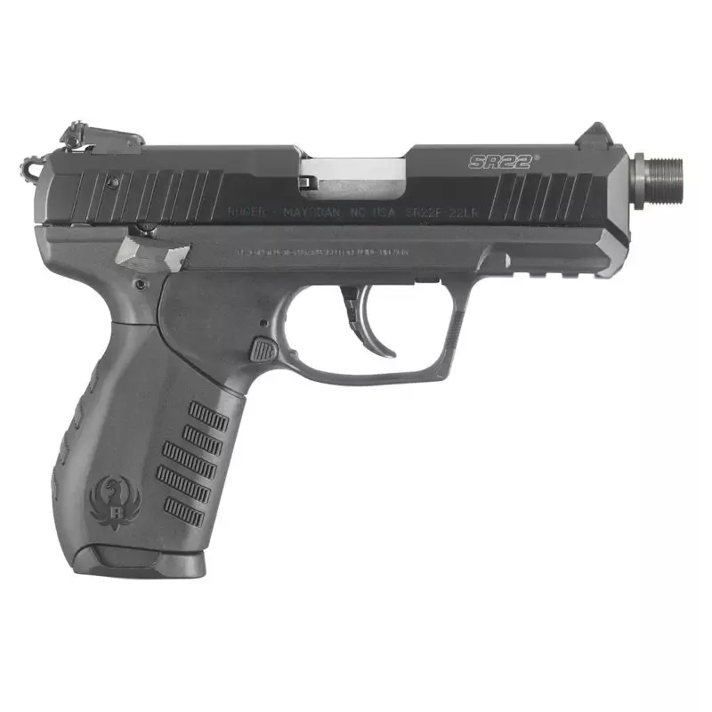 Ruger SR22PB .22 LR 3.5" SS Threaded BBL Black