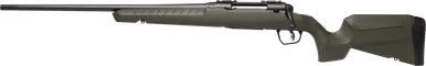 Savage Arms 32127 Axis 2 Compact 223 Rem 4+1 20" Matte Black Heavy Sporter Barrel, Matte Black Drilled & Tapped Carbon Steel Receiver, Fixed Green Synthetic Stock Left Hand