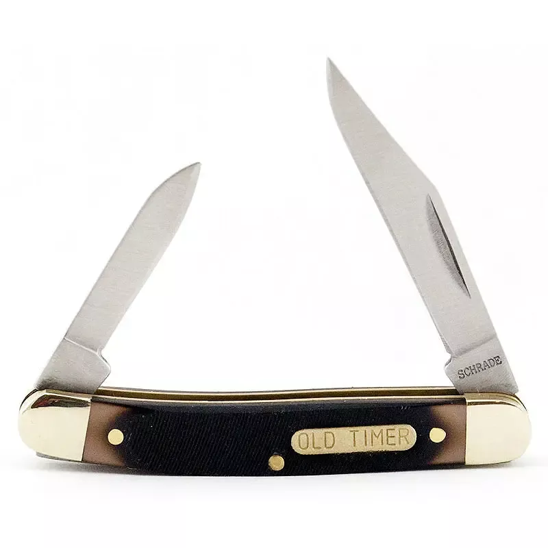 Schrade Old Timer Minuteman 2-Blade Folding Pocket Knife 2.75" Brown/Black
