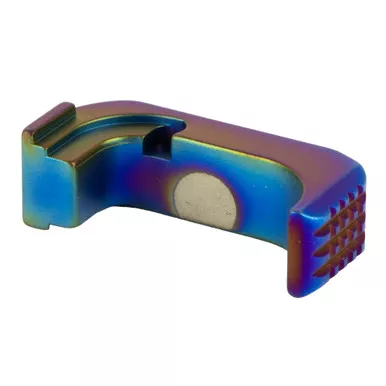 Shield Arms Premium Mag Catch for Glock 43X/48, Right-Hand, Peacock Blue Anodized