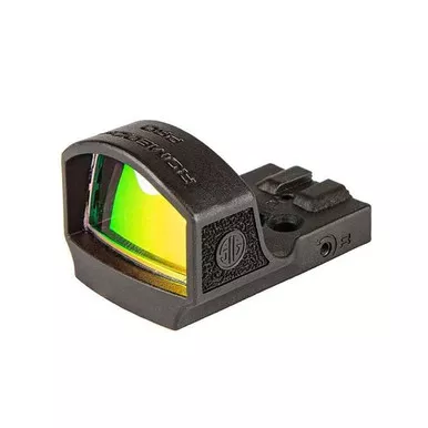 SIG Sauer ROMEO ZERO R MINI RFLX SIGHT CIRCLE, 2 MOA Red Dot, 32 MOA Red Circle, Black