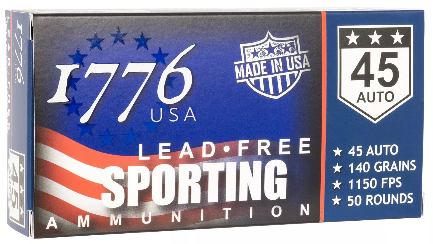 SinterFire Inc USA.45ACP Lead-free Ball Ammunition 140 Grn 50 Rds Per Box 1776045140