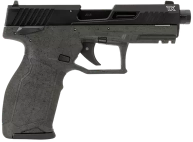 Taurus 1-2TX22141SP2-10 TX22 Gen 2 Full Size Frame 22 LR 10+1 4.10" Threaded Barrel, Serrated Slide, Polymer Frame w/Picatinny Rail, Right Hand