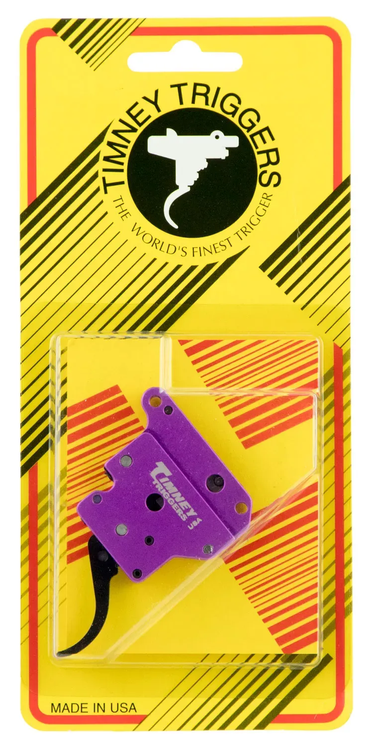 Timney Triggers Benchrest TriggerSingle-Stage Curved Trigger with 0.20 oz Draw Weight & Purple/Black Finish for Remington 700
