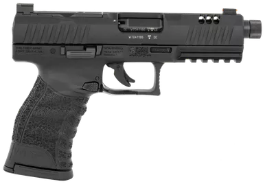 Walther Arms 5220303 WMP22 Mag 10+1 4.90" Black Steel Threaded Barrel, Black Optic Ready/Serrated Slide, Black Polymer Frame w/Picatinny Rail, Textured Polymer Grip