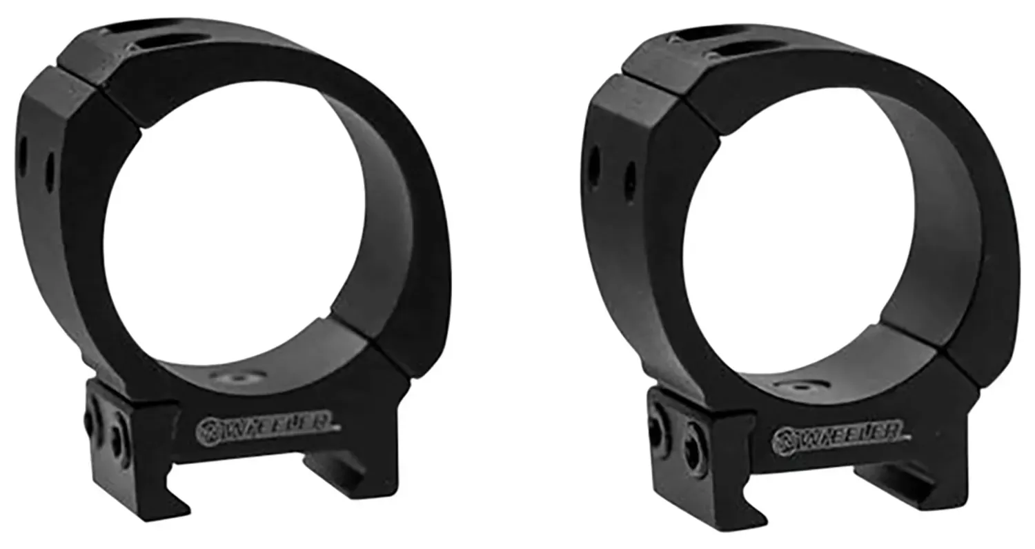 Wheeler Sporter Scope Rings Black 34mm Low