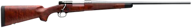 Winchester Repeating Arms 535203226 Model 70 Super Grade 270 Win Caliber with 5+1 Capacity, 24" Barrel, High Polished Blued Metal Finish & Satin Fancy Walnut Stock Right Hand (Full Size)